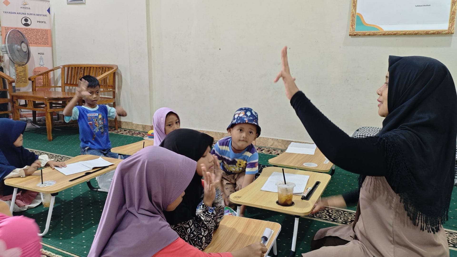 Kegiatan belajar anak binaan