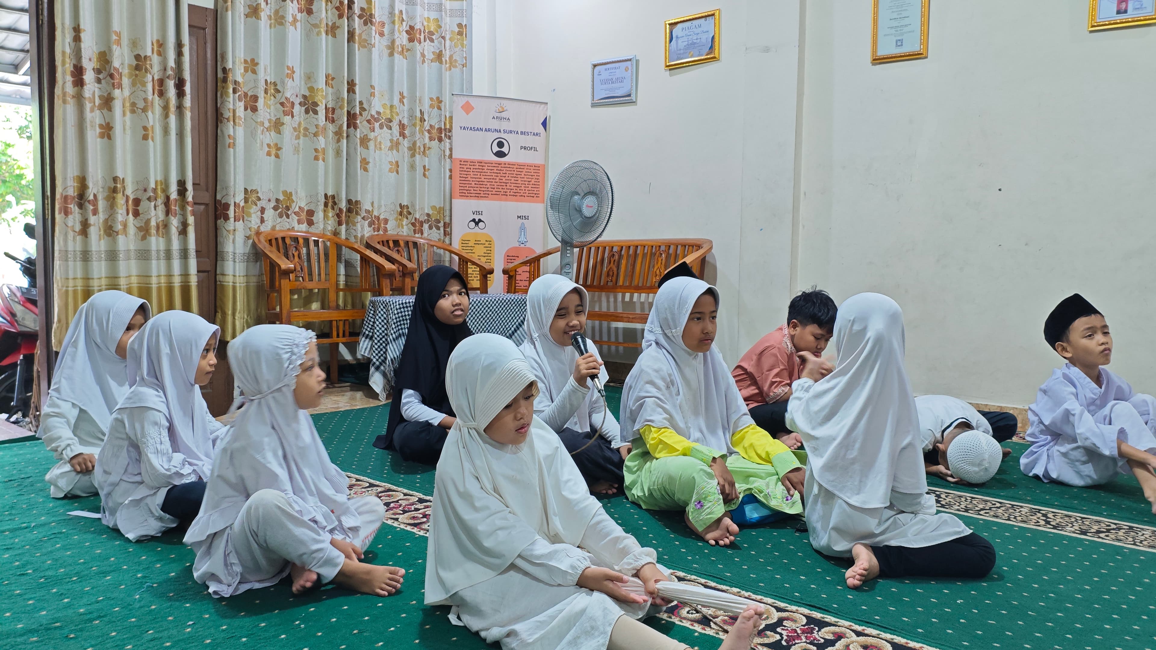 Kegiatan BTQ anak binaan