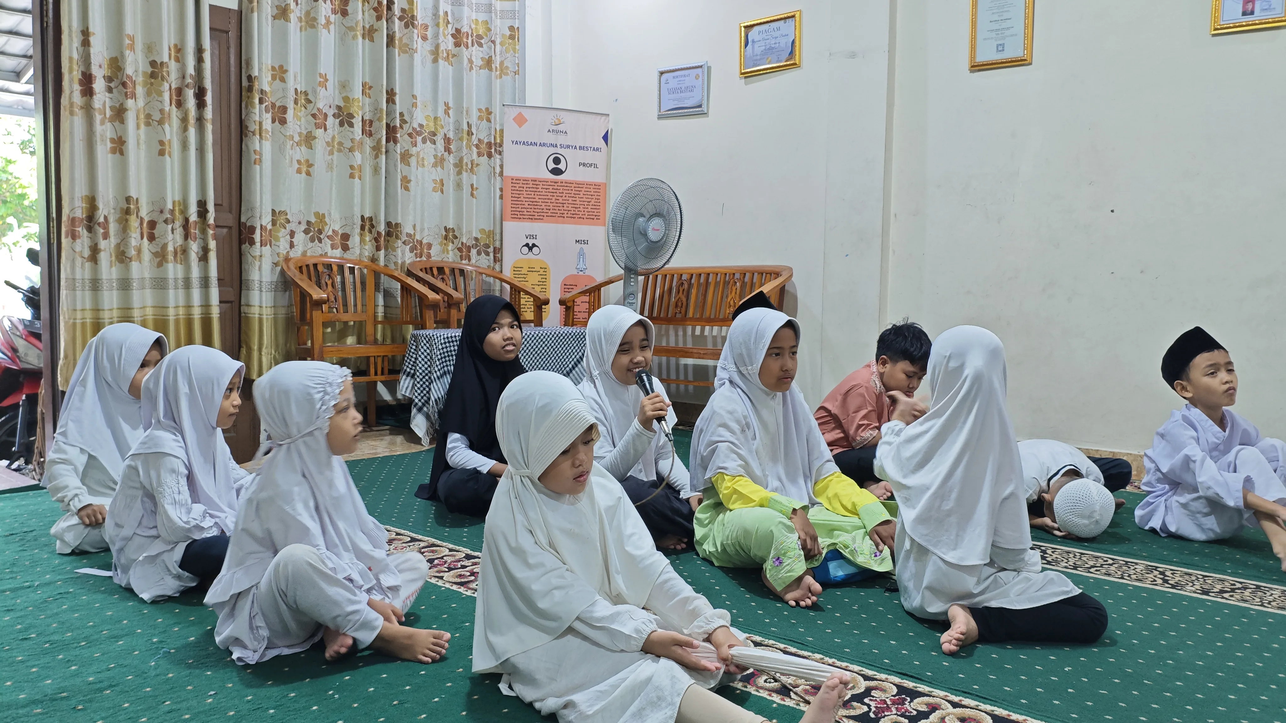 Kegiatan BTQ anak binaan